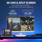 CRUA - Monitor para juegos de modo dual de 27 pulgadas, 4K 160 Hz \...
