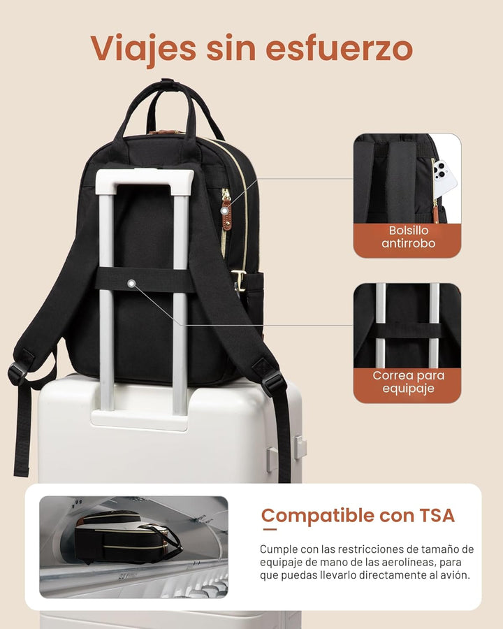 LOVEVOOK - Mochila para laptop para mujer, mochilas de viaje de tra...