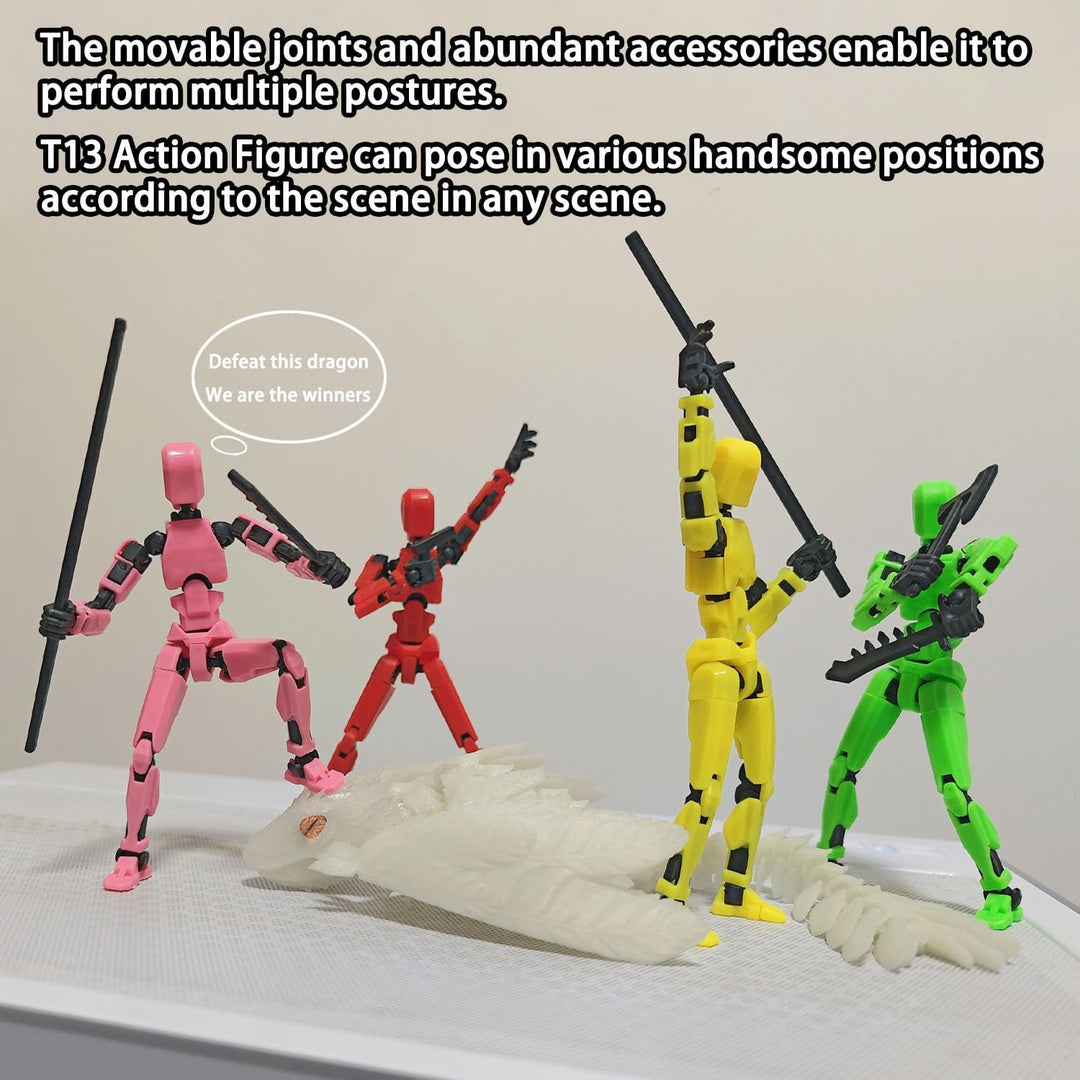 Conjunto de figuras de acción BVVLI T13, 10 piezas de juguetes de r...