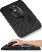 Alfombrilla ergonómica para mouse con reposamuñecas, cojín