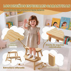 COSYLAND Taburete para niños pequeños, baño, cocina, taburete de 2 pasos