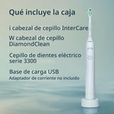 Philips Sonicare Cepillo de dientes eléctrico recargable 3300, 2 ca...
