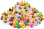 XY-WQ Paquete de 100 patos de goma para patitos Jeeps, surtido de juguetes
