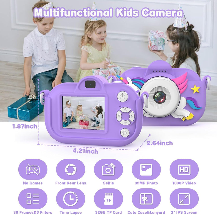 Cámara para Niños Juguetes para Niños Pequeños para Niñas y Niños d...