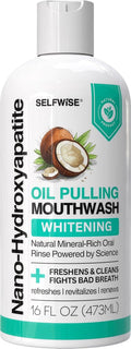 Enjuague bucal blanqueador con nano-hidroxiapatita y oil pulling pa...
