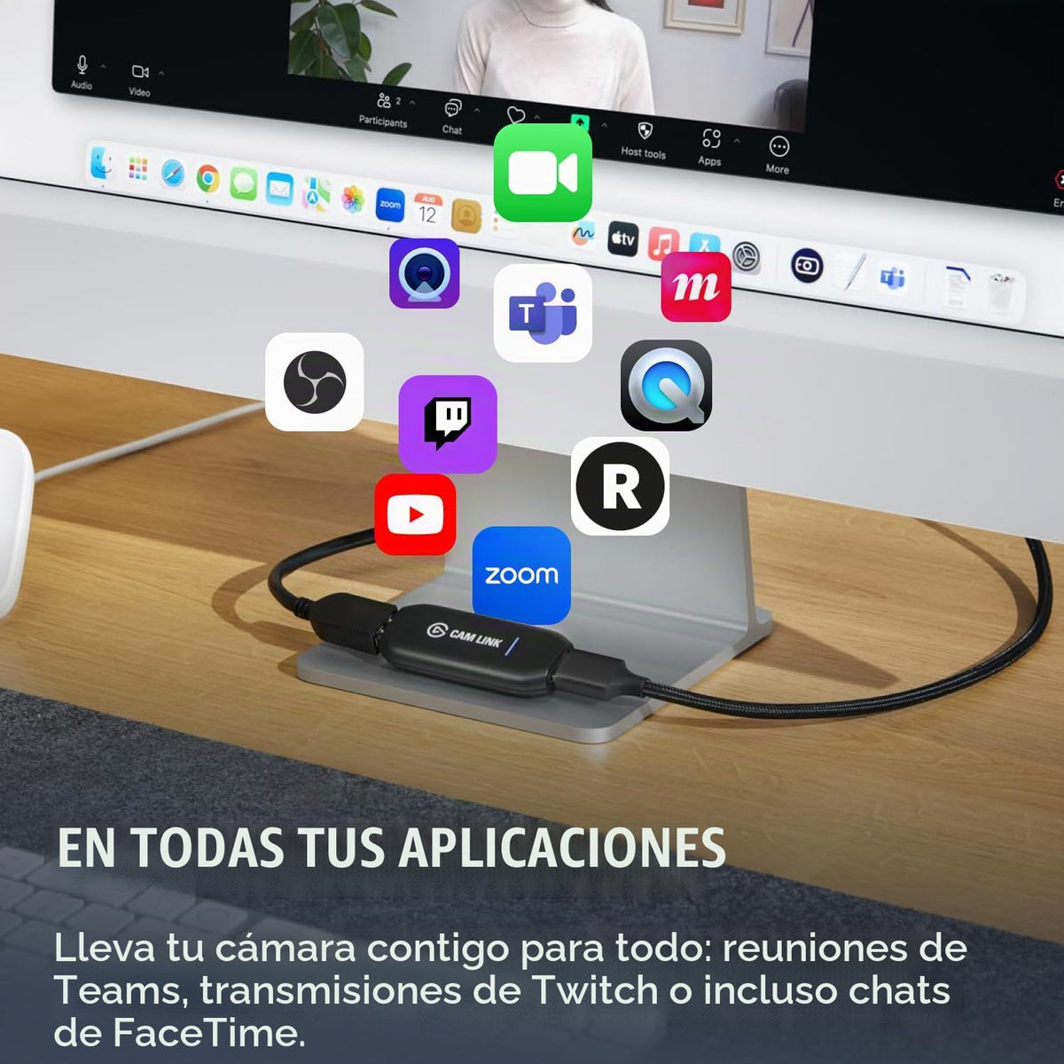 Elgato Cam Link - Tarjeta de captura 4K para cámara réflex digital, videocámara, cámara de acción