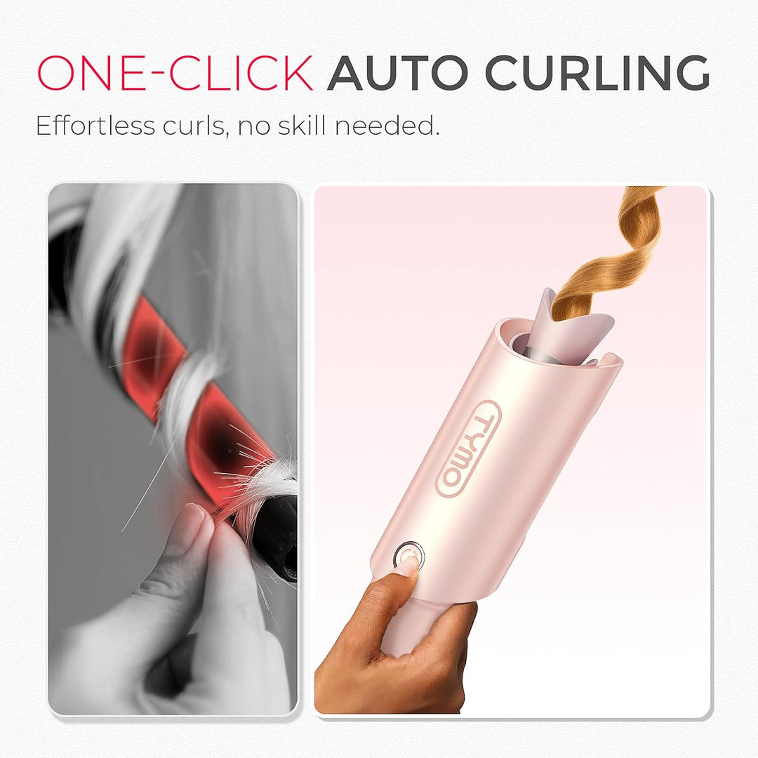 TYMO Rizador Automático Giratorio - TYMO CURLPRO Varilla de Ondas d...