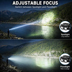 Lámpara Linterna frontal LED recargable, paquete de 2 lámparas de cabeza superbrillantes con sensor de movimiento, luces de cabeza ajustables de 45° para casco de frente, 7 modos, impermeables, para