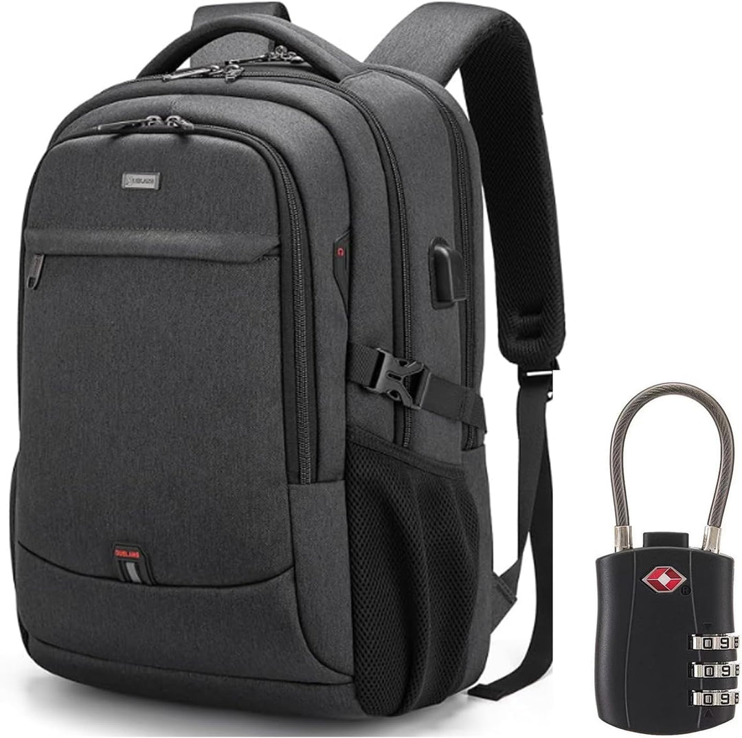 DUSLANG Mochila para portátil de 17 pulgadas para viajes, resistent...