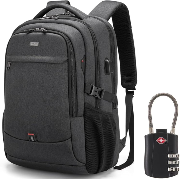 DUSLANG Mochila para portátil de 17 pulgadas para viajes, resistent...