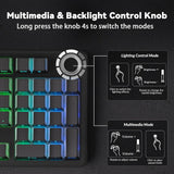 AULA F99 Pro Teclado mecánico inalámbrico - Versión silenciosa, BT5...