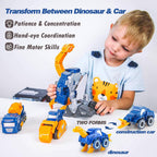 Niño Dinosaurio Transformar Coche Juguete Rescate Robot Construir Camión Niño