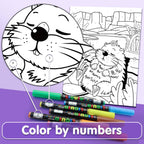 SNEILJOY Kit de pintura por números para niños de 4 a 12 años, juego de 3