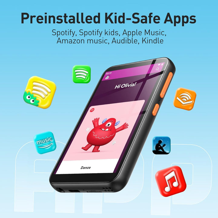 Reproductor MP3 AGPTEK de 80GB para niños con Bluetooth y WiFi, T07...