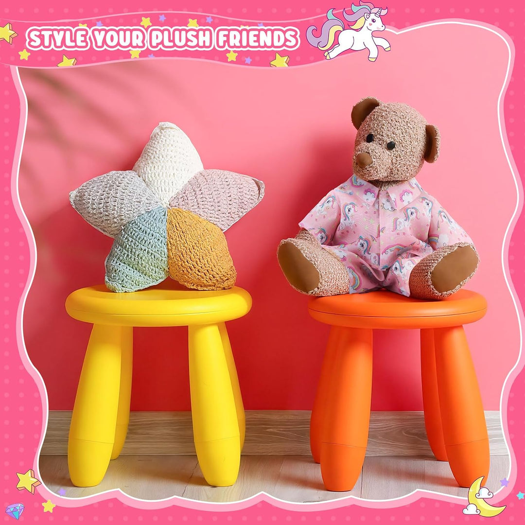 Litherr S 2 juegos de pijamas de oso de peluche azul y