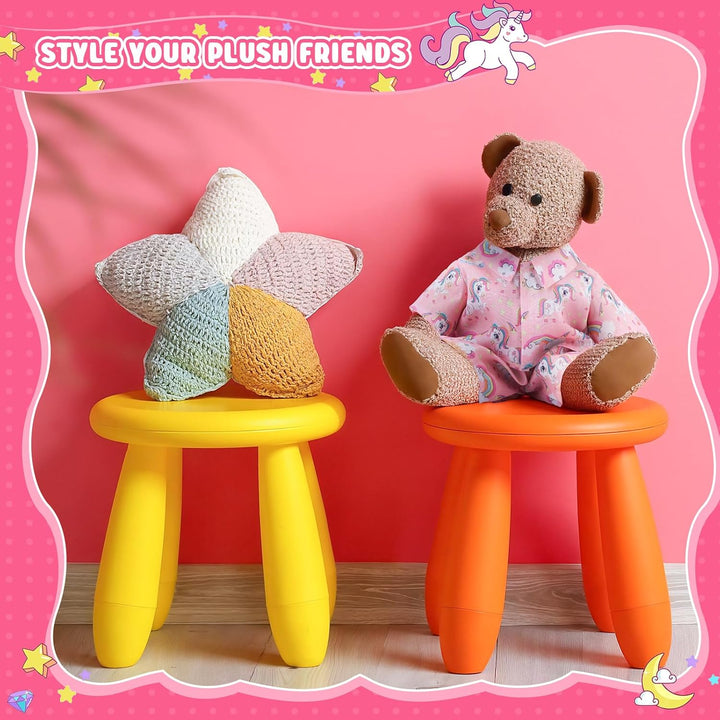 Litherr S 2 juegos de pijamas de oso de peluche azul y