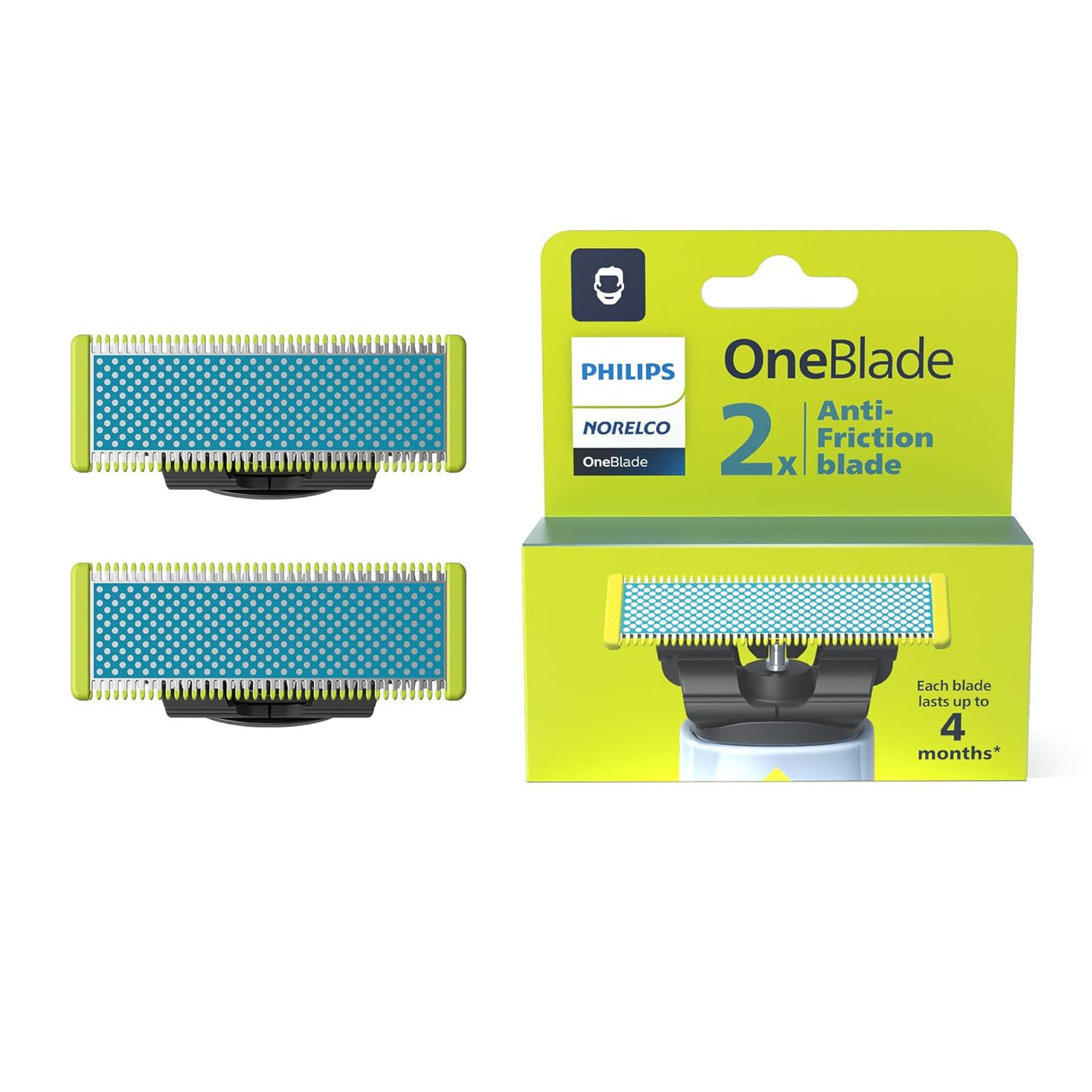 Philips Norelco OneBlade Cuchilla antifricción, Cuchilla de repuest...