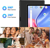 Tableta de 10 pulgadas Android 15 con funda, 6GB RAM+32GB ROM+1024G...