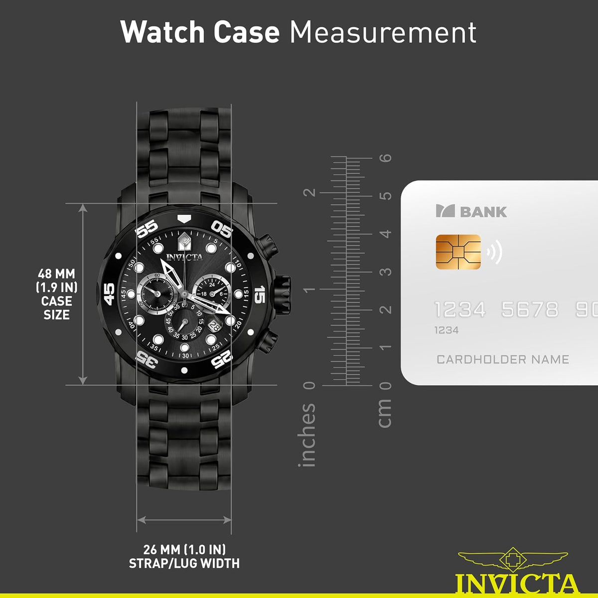 Invicta Pro Diver - Reloj cronógrafo de cuarzo con correa de acero inoxidable, color plateado, modelo 26 0073
