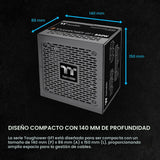 Thermaltake GF1 (2024) Fuente de alimentación ATX completamente mod...