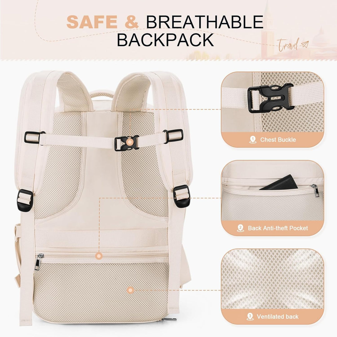 Maelstrom Mochila de viaje para mujeres y hombres, mochila para lap...