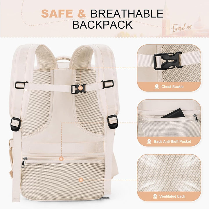 Maelstrom Mochila de viaje para mujeres y hombres, mochila para lap...