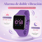 Relojes para niños y niñas, reloj deportivo digital con contador de pasos, podómetro, alarma de vibración, sin aplicación, impermeable, rastreador de fitness, reloj para niños, niñas, adolescentes