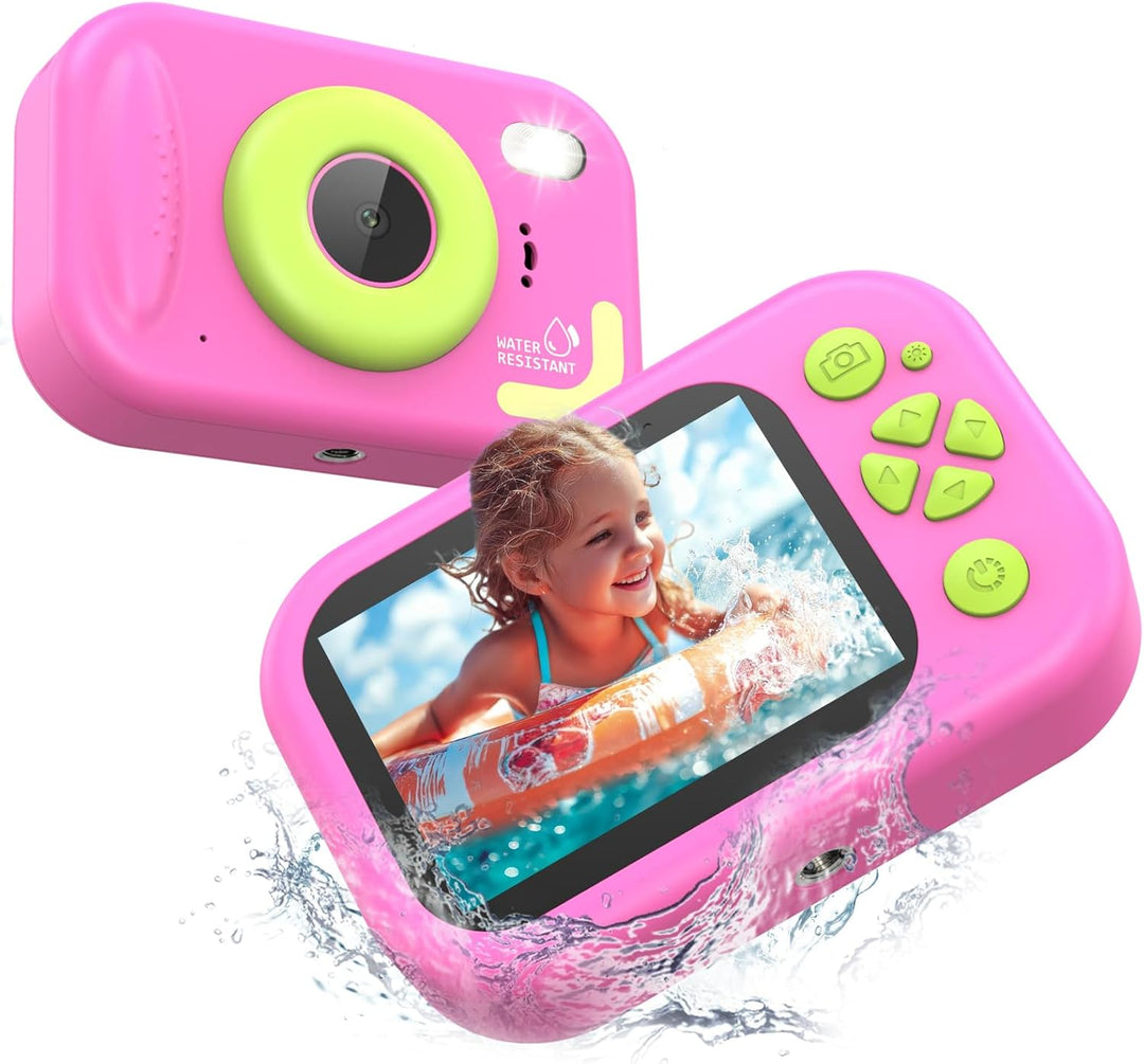 Cámara impermeable para niños, cámara subacuática para niños, video...