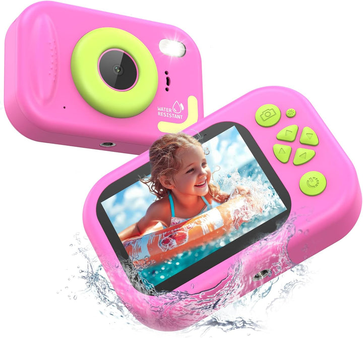 Cámara impermeable para niños, cámara subacuática para niños, video...