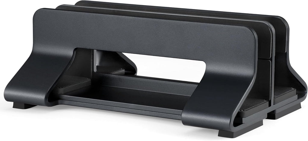 Psitek Soporte de aluminio doble vertical para computadora portátil...