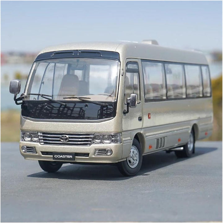 1 24 para Toyota Coaster Bus Aleación Modelo de coche