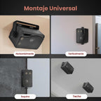 Pyle Sistema de altavoces mini box de 3 vías, 3.5 pulgadas, 200 vatios, impermeables, de grado marino, en una parrilla de carcasa de ABS resistente, hogar, barco, piscina, patio, uso interior y exterior (carbón)