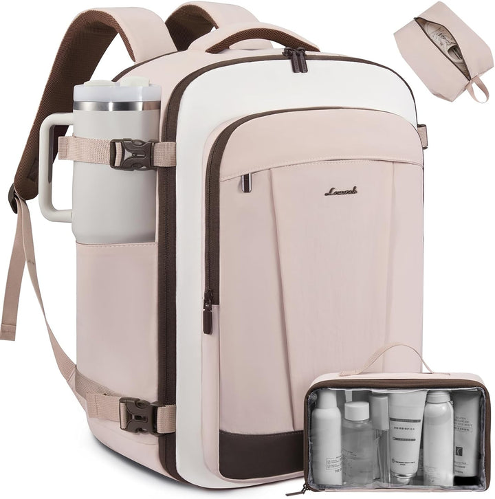 LOVEVOOK Mochila de viaje de 40L para mujeres y hombres, mochila de...