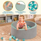 B. toys Battat Piscina de Pelotas de Espuma Suave con 100 Pelotas Reforzadas Resistentes a Aplastamiento