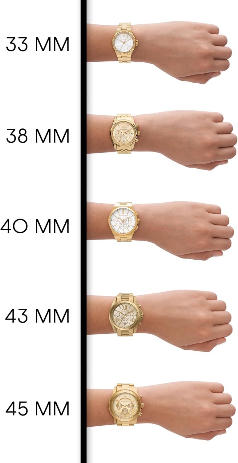 Reloj para mujer Michael Kors Lexington de tres manecillas con estampado animal en acero inoxidable (Modelo: MK7640)