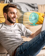 Gaiatop - Ventilador de escritorio USB, pequeño pero potente, perso...