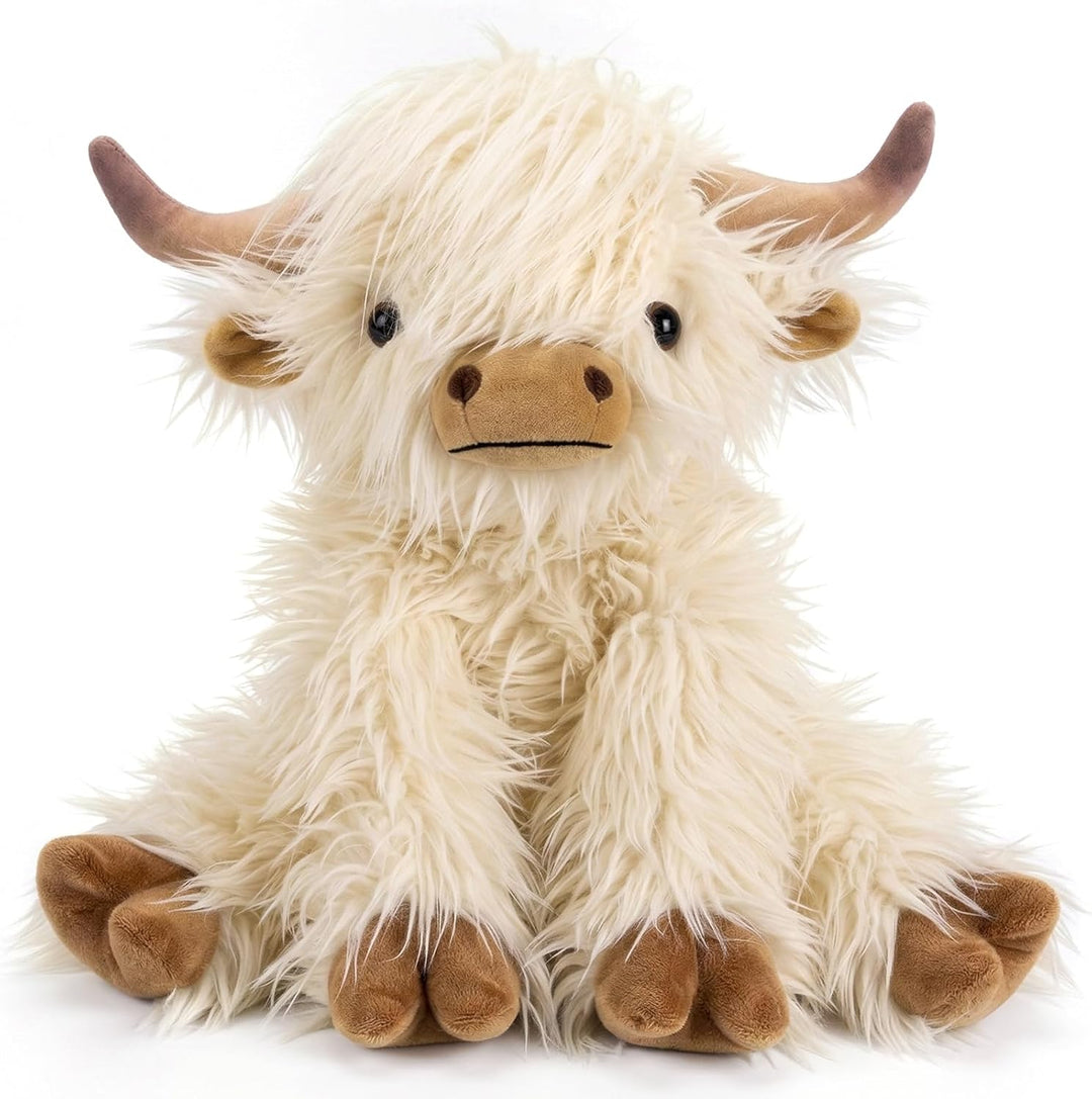 Highland Cow - Animal de peluche para niños, apto para microondas y...