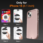 Follaroma - Funda magnética para iPhone 15, fundas resistentes