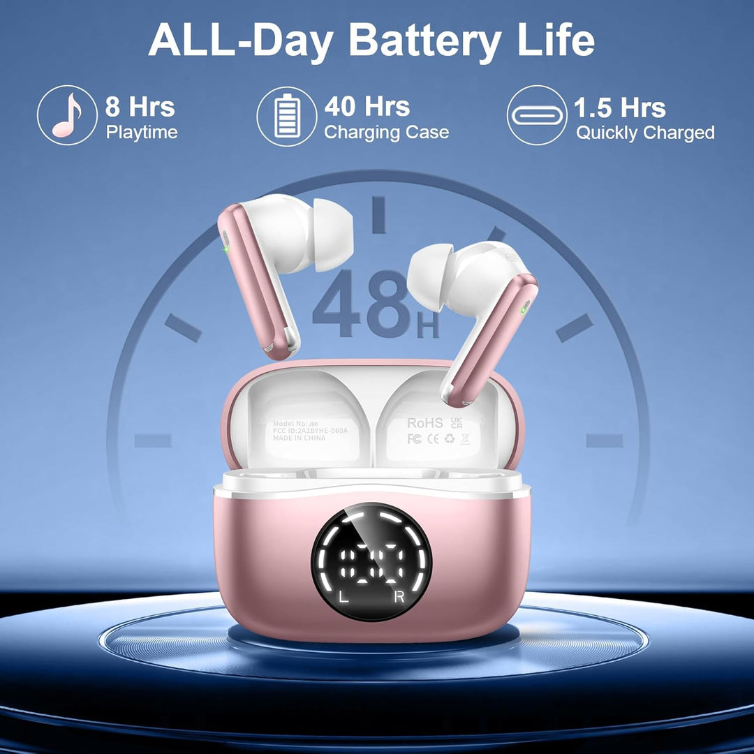 Auriculares Bluetooth 5.4, auriculares inalámbricos estéreo 3D 2026...