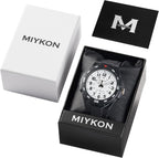 Miykon Reloj deportivo para hombres negro, buceo, bisel giratorio, resistencia al agua 100M