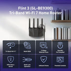 GLiNet GL-BE9300 Router WiFi 7 de tres bandas enrutador