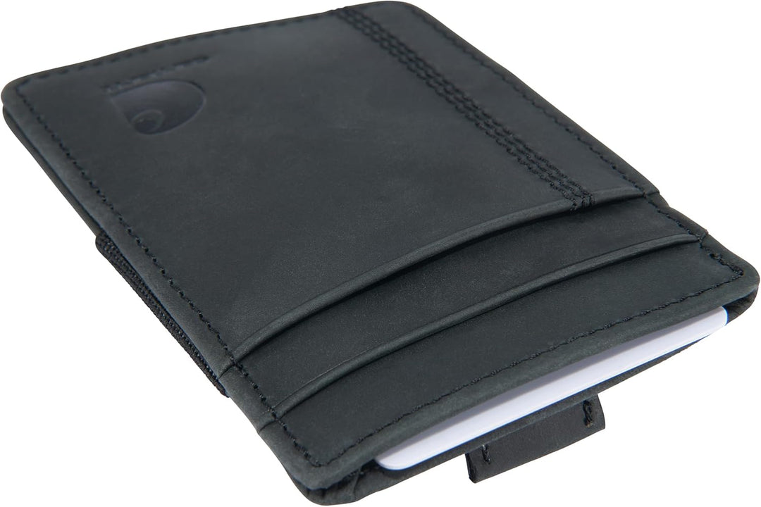 Carhartt Carteras casuales de cuero con bolsillo frontal para hombre