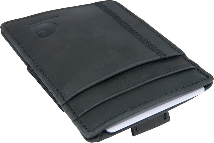 Carhartt Carteras casuales de cuero con bolsillo frontal para hombre