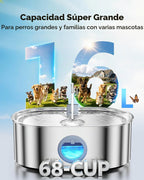Fuente de agua extra grande para perros de 4.2 galones, fuente de agua para