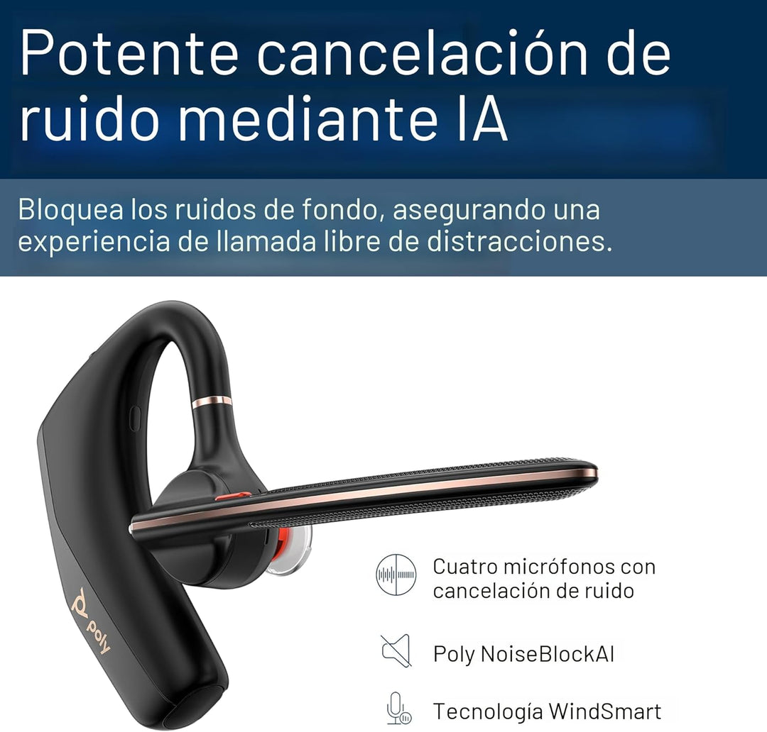 Poly Voyager Legend 50 UC Auriculares Bluetooth con estuche de carg...