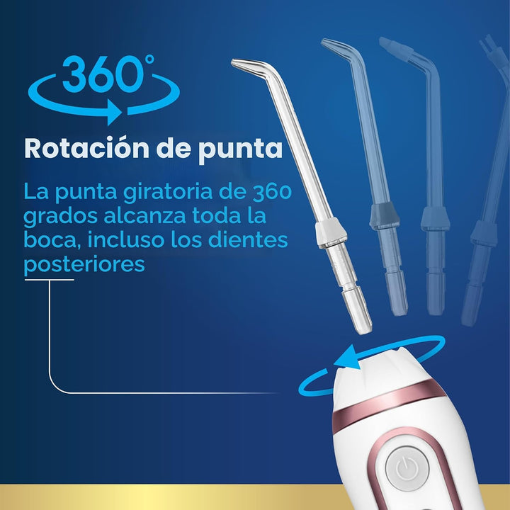Waterpik - Irrigador de agua portátil inalámbrico avanzado, recarga...