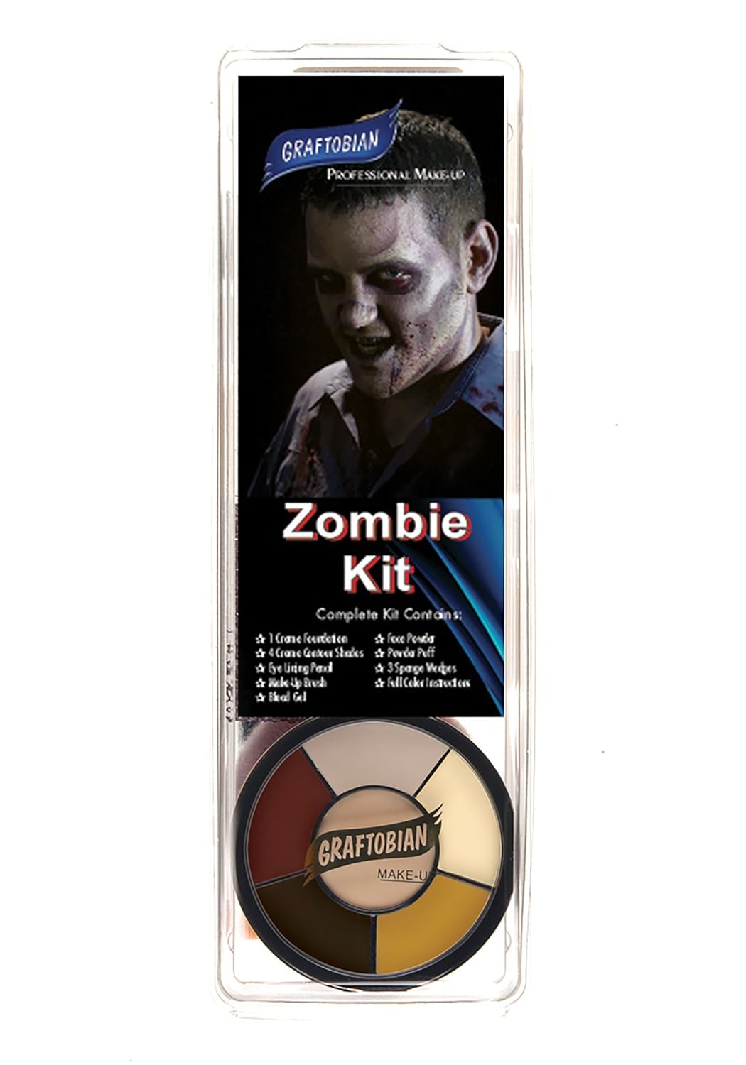 Graftobian Kit de maquillaje Zombie - Kit completo de 13 piezas de...
