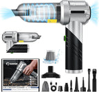 Saker HL133 - Aspiradora portátil inalámbrica para coche, 17000 PA, plegable, color negro