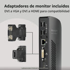 Kensington Estación de acoplamiento de doble pantalla USB 3.0 para MacBooks, Windows y Surface (K33972US)