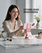 Soporte para teléfono, soporte portátil para trípode para teléfono, ultrafino, 0.23 pulgadas